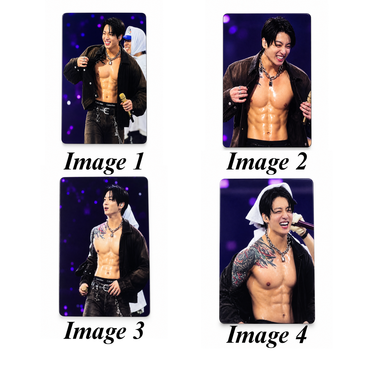 Jungkook LA Day 4 3D Textured Metal Photocard