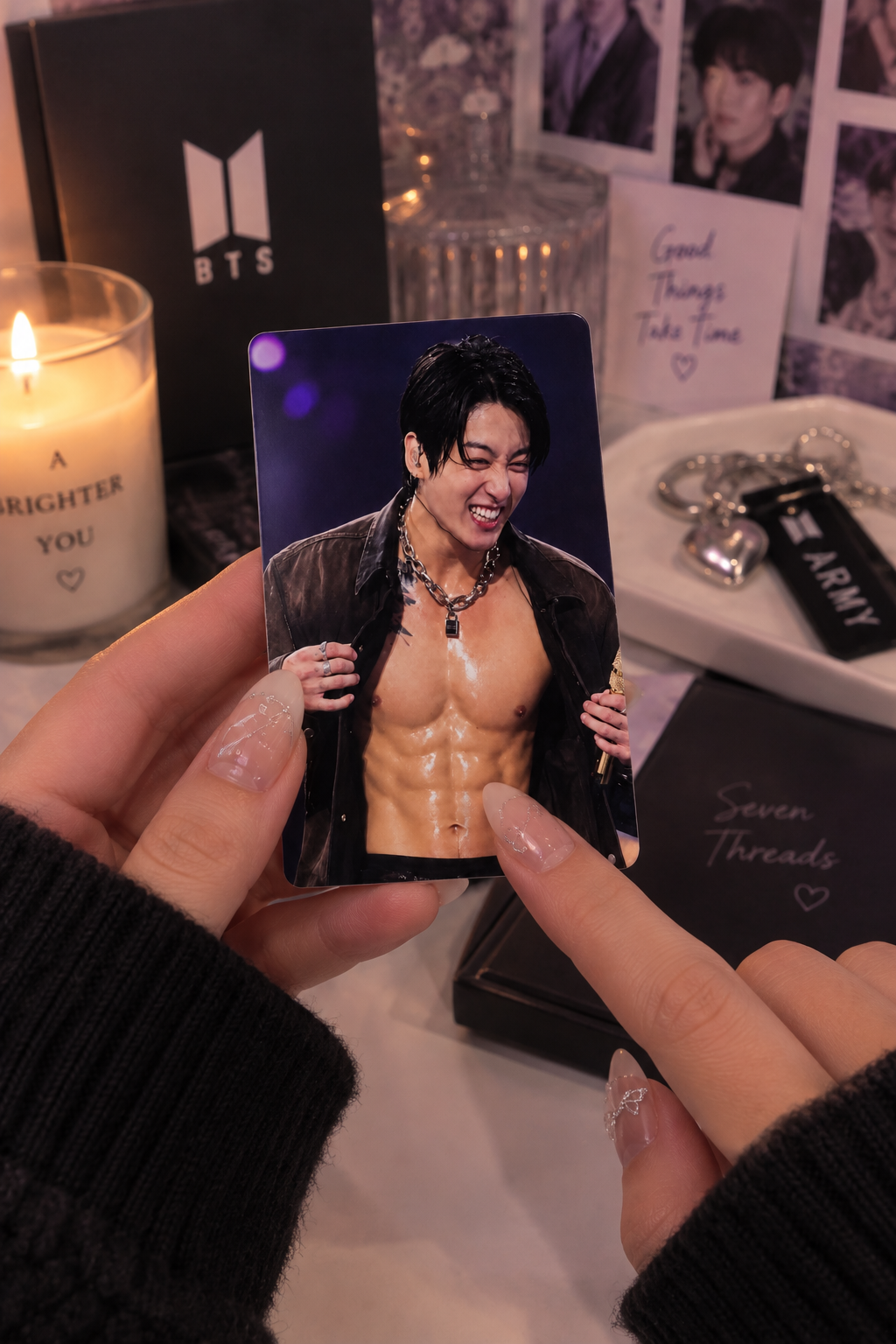 Jungkook LA Day 4 3D Textured Metal Photocard