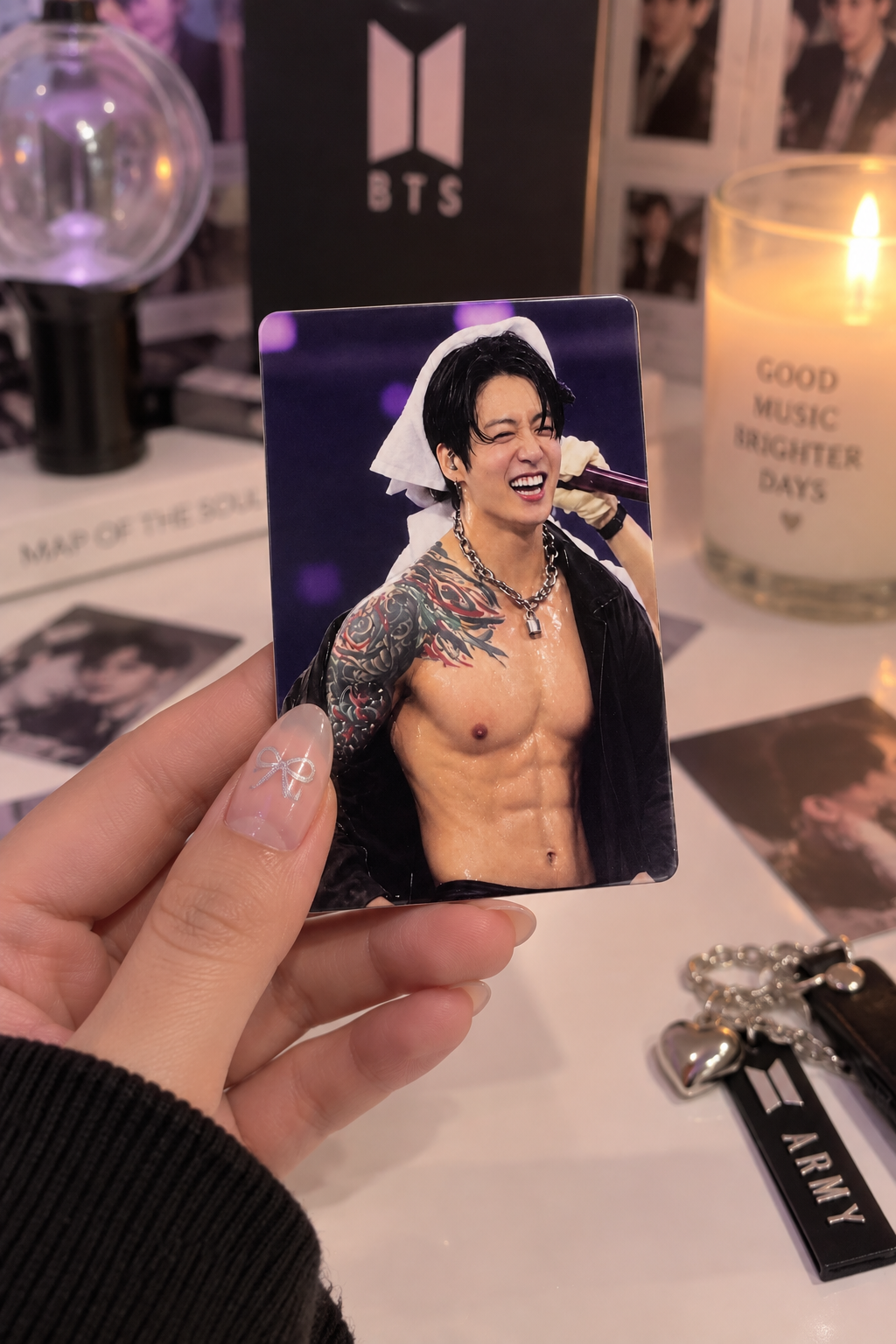 Jungkook LA Day 4 3D Textured Metal Photocard